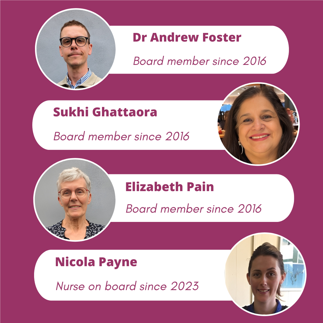 Dr Andrew Foster, Sukhi Ghattaora, Elizabeth Pain, Nicola Payne